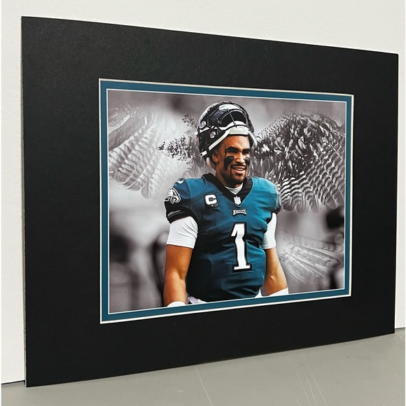 Jaren Hurts- Philadelphia Eagles matted print size 11x14 inches - Picture 2 of 5